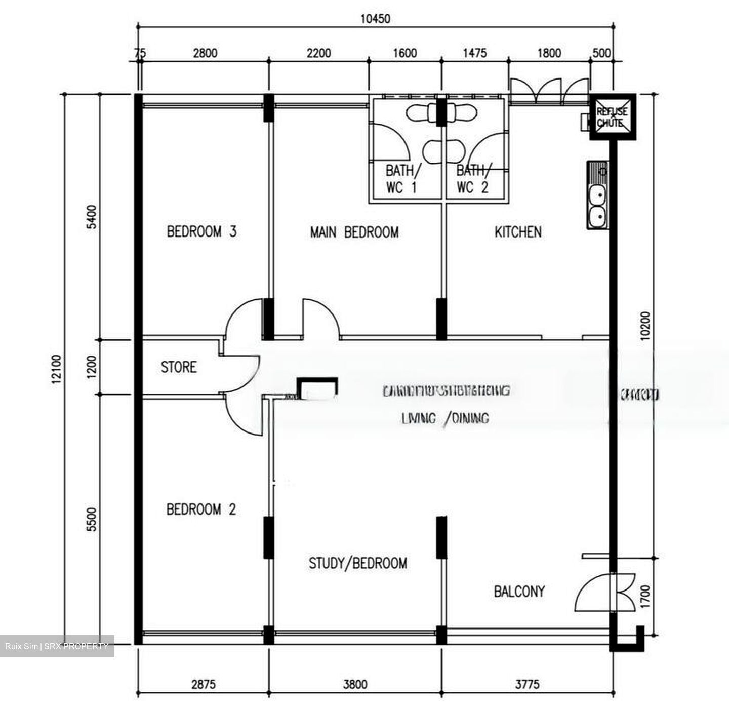 Blk 223 Simei Street 4 (Tampines), HDB 5 Rooms #466883981
